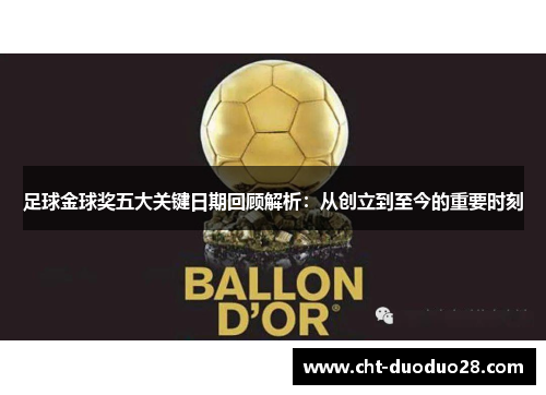 足球金球奖五大关键日期回顾解析：从创立到至今的重要时刻